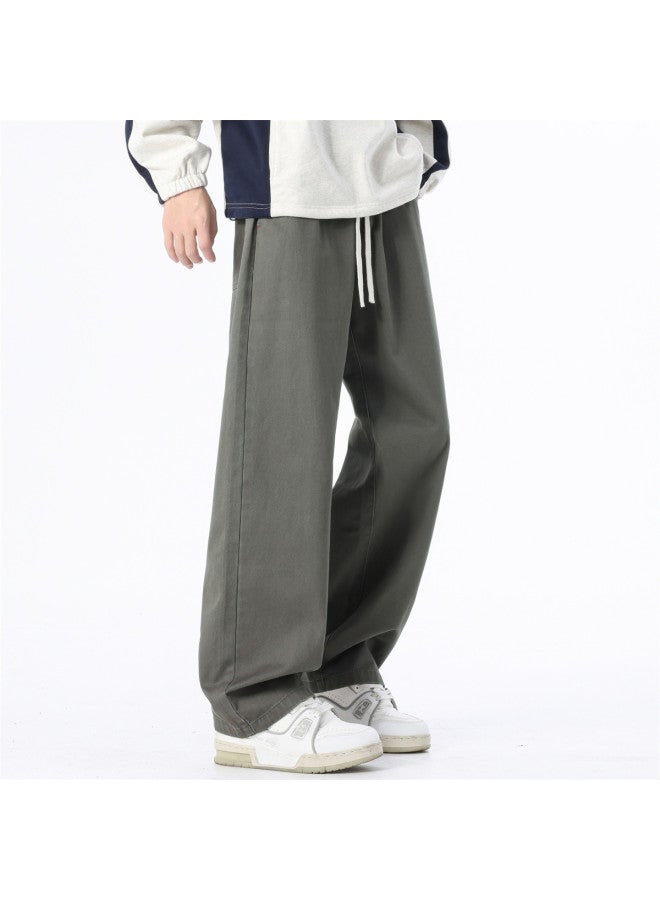 Paul Frank Men's Casual Pants Autumn Winter Loose Versatile Comfortable Wide Leg Straight Leg Long Pants Men's Trousers - Image 5